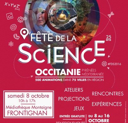 affiche fete de la science thau 2016